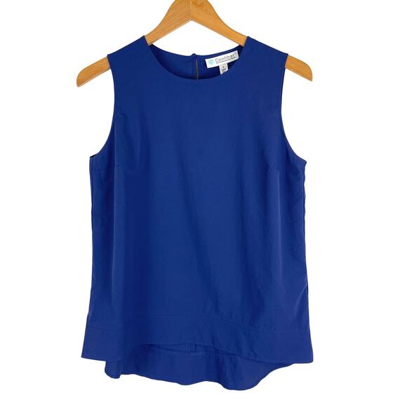 Coolibar Blue St Tropez Swing Tank Top Aire Travel Women's Small UPF 50+ - Picture 1 of 7